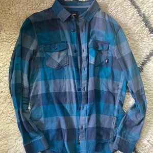 Vans – Men's Blue Flannel Button Down